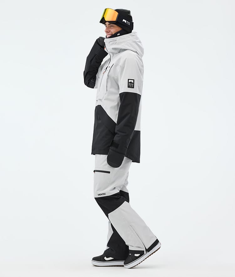 Montec Arch Snowboardjacke Herren Light Grey/Black, Bild 4 von 10