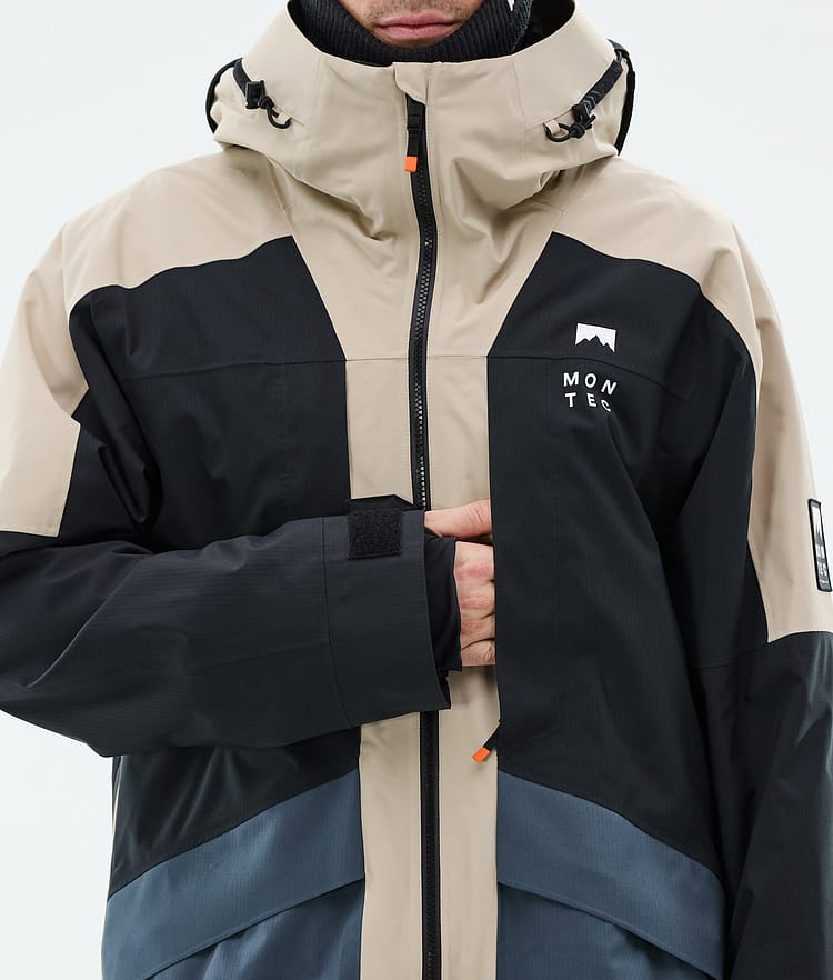 Montec Morpheus Snowboardjacke Herren Sand/Black/Metal Blue, Bild 9 von 10