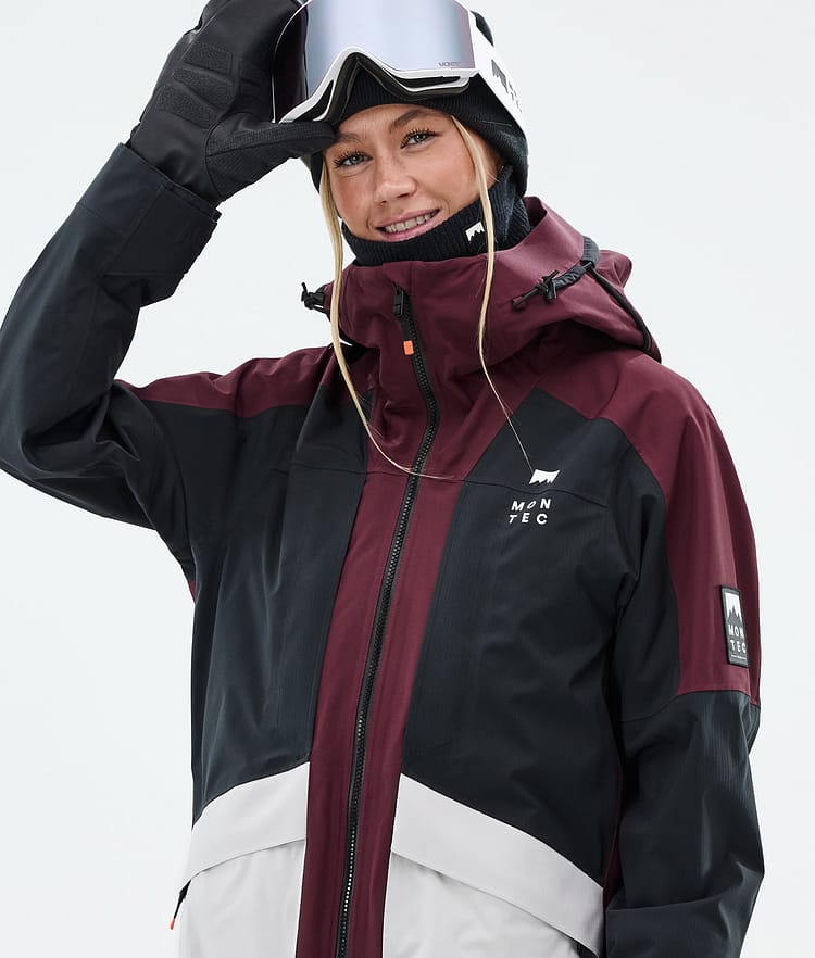 Montec Morpheus W Snowboardjacke Damen Burgundy/Black/Light Grey, Bild 2 von 10