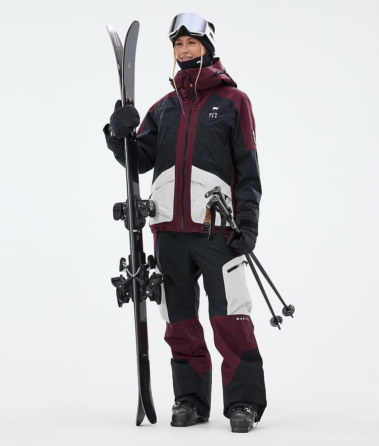 Montec Morpheus W Skijacke Damen Burgundy/Black/Light Grey, Bild 3 von 10
