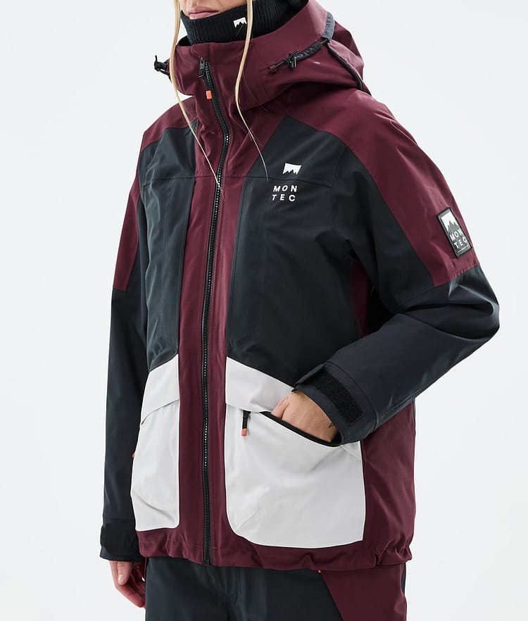 Montec Morpheus W Skijacke Damen Burgundy/Black/Light Grey, Bild 8 von 10