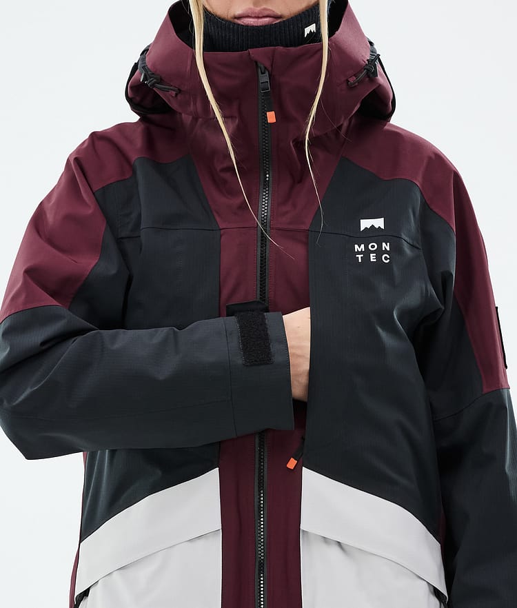 Montec Morpheus W Snowboardjacke Damen Burgundy/Black/Light Grey, Bild 9 von 10