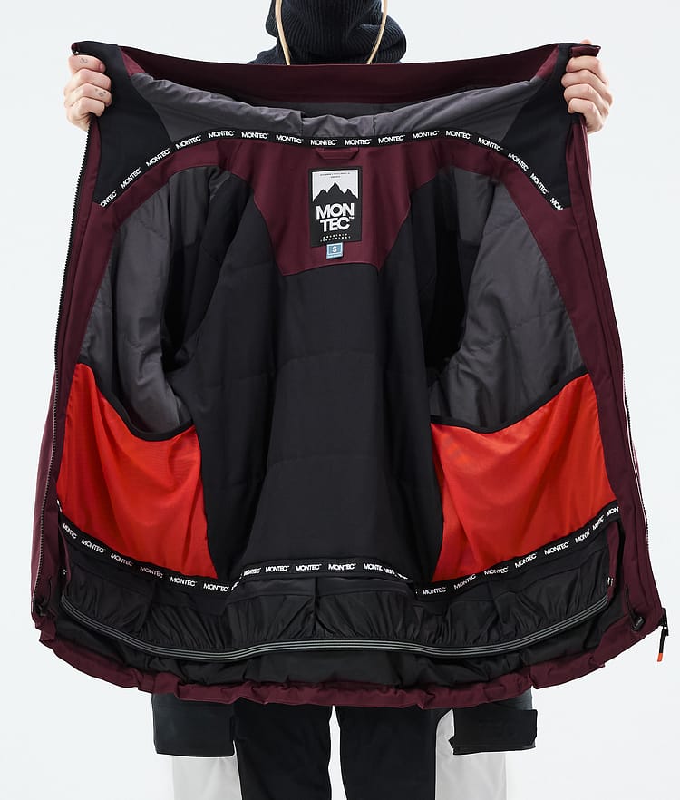 Montec Morpheus W Skijacke Damen Burgundy/Black/Light Grey, Bild 10 von 10