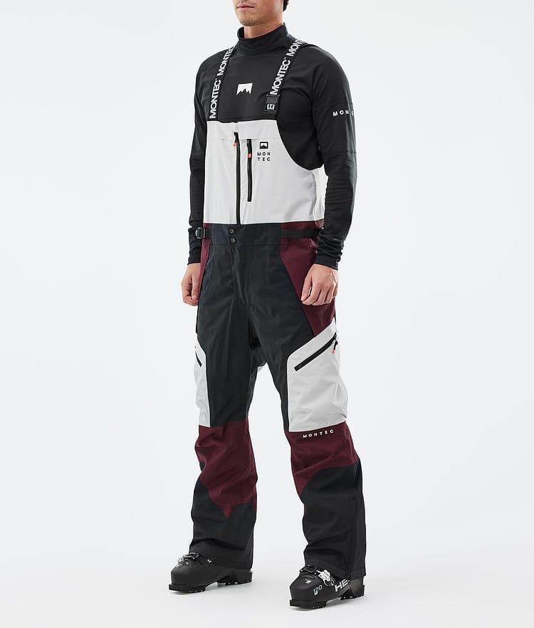 Montec Dozer Skihose Herren Light Grey/Black/Burgundy, Bild 1 von 6