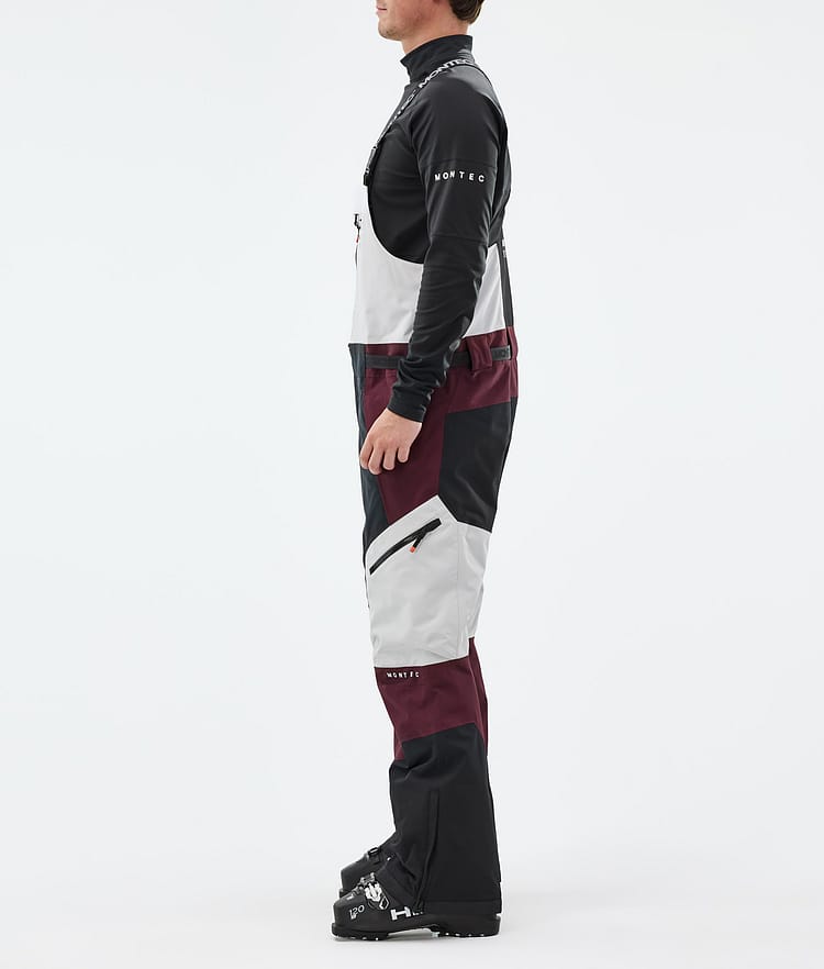 Montec Dozer Skihose Herren Light Grey/Black/Burgundy, Bild 2 von 6