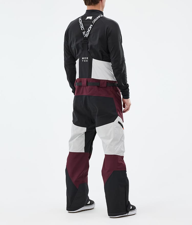 Montec Dozer Snowboardhose Herren Light Grey/Black/Burgundy, Bild 3 von 6