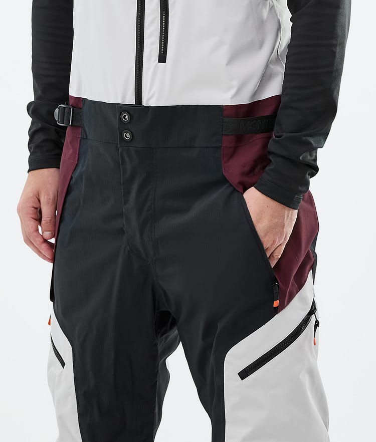 Montec Dozer Skihose Herren Light Grey/Black/Burgundy, Bild 4 von 6