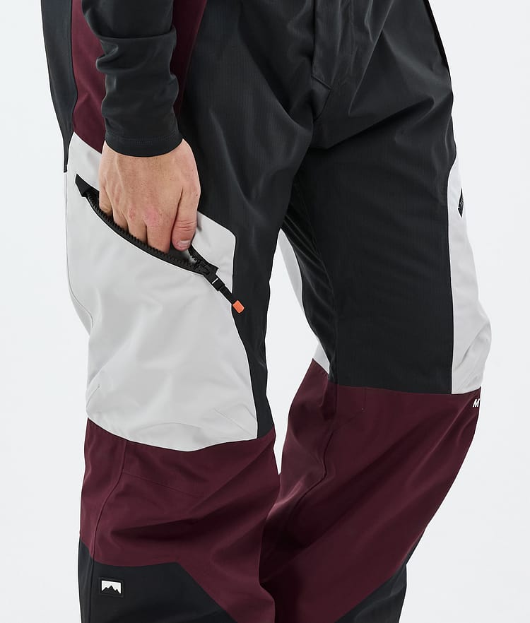 Montec Dozer Snowboardhose Herren Light Grey/Black/Burgundy, Bild 6 von 6
