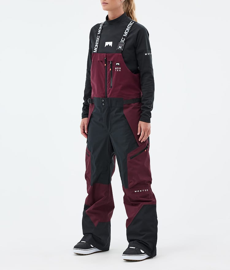 Montec Dozer W Snowboardhose Damen Burgundy/Black, Bild 1 von 6