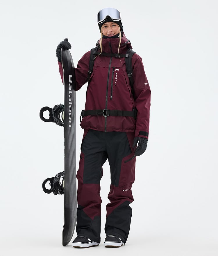 Montec Dozer W Snowboardhose Damen Burgundy/Black, Bild 2 von 7