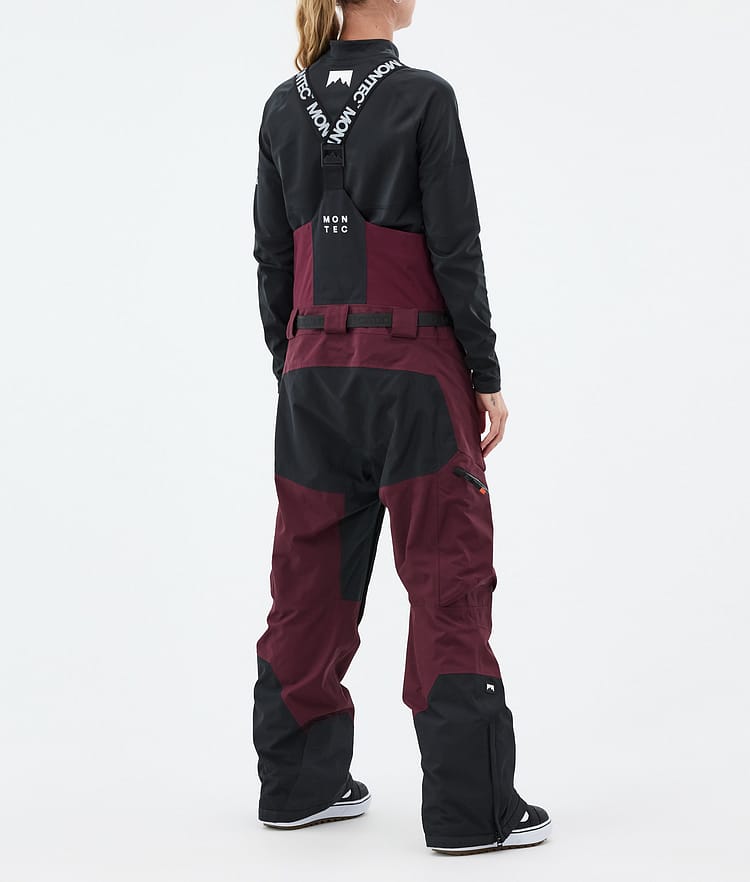 Montec Dozer W Snowboardhose Damen Burgundy/Black, Bild 3 von 6