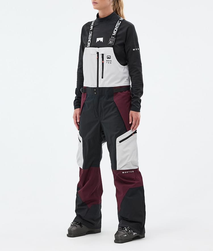 Montec Dozer W Skihose Damen Light Grey/Black/Burgundy, Bild 1 von 6