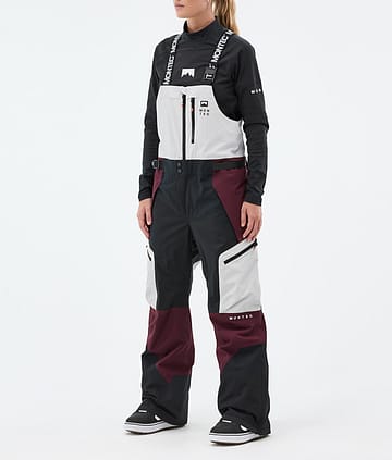 Montec Dozer W Snowboardhose Damen Light Grey/Black/Burgundy