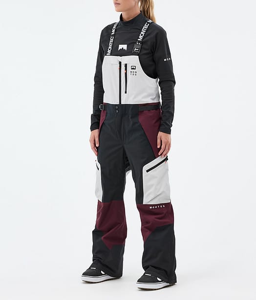 Montec Dozer W Snowboardhose Damen Light Grey/Black/Burgundy