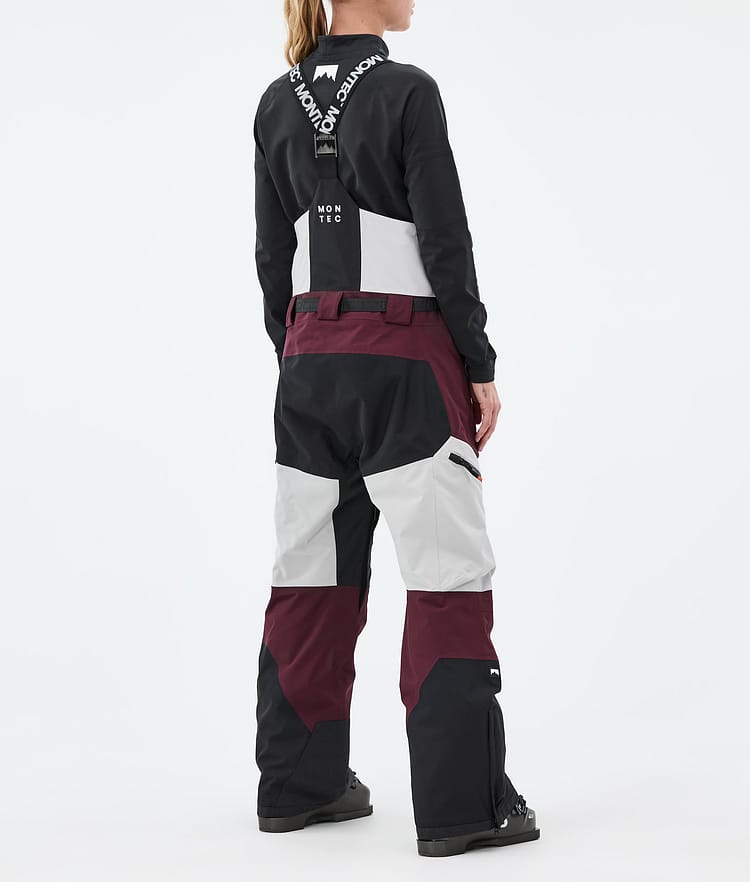 Montec Dozer W Skihose Damen Light Grey/Black/Burgundy, Bild 3 von 6