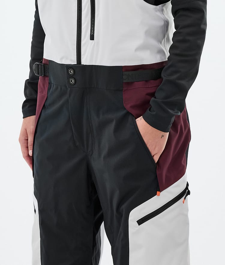 Montec Dozer W Snowboardhose Damen Light Grey/Black/Burgundy, Bild 4 von 6