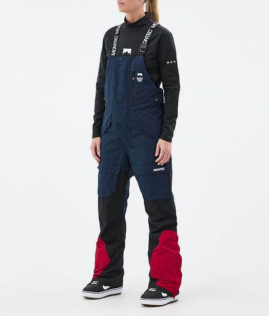 Montec Fawk W Snowboardhose Damen Dark Blue/Black/Deep Red