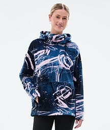 Dope Cozy II W Fleece Hoodie Damen Carvings Pink