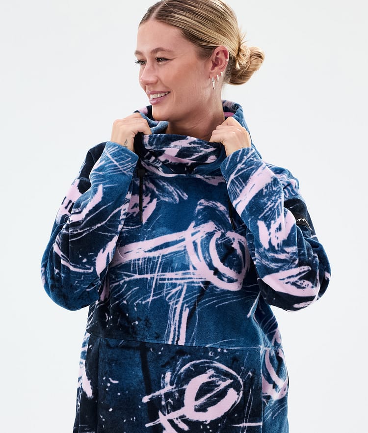 Dope Cozy II W Fleece Hoodie Damen Carvings Pink, Bild 2 von 7