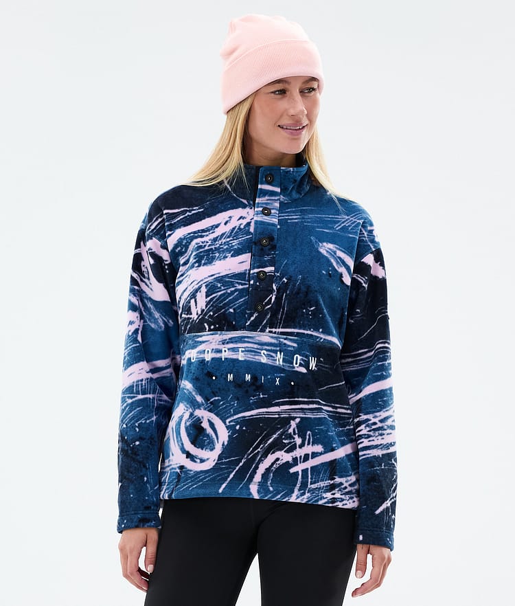 Dope Comfy W Fleecepullover Damen Carvings Pink, Bild 1 von 6