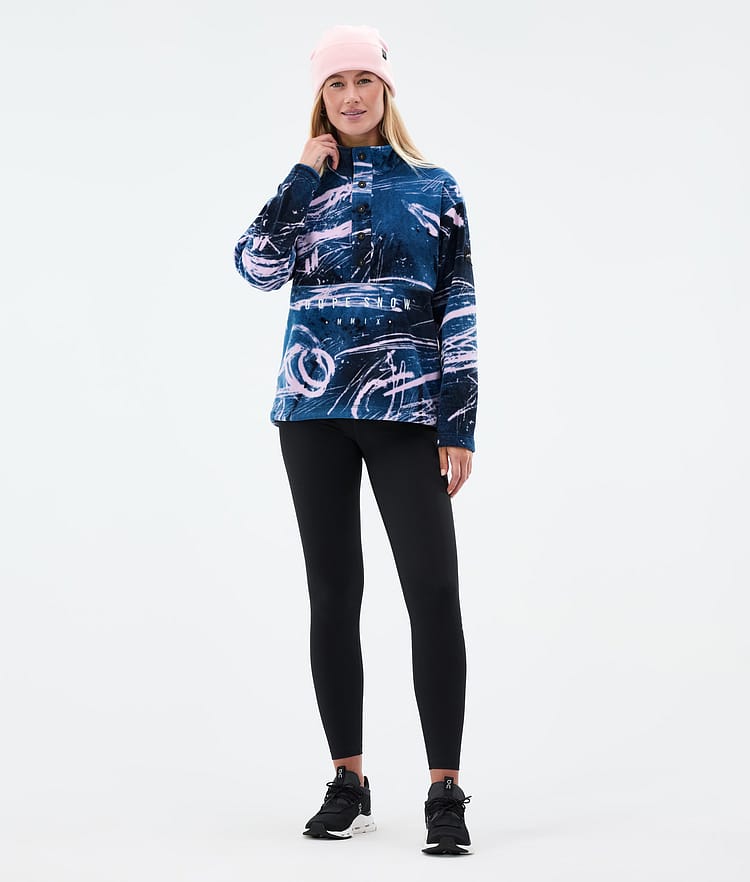 Dope Comfy W Fleecepullover Damen Carvings Pink, Bild 3 von 6