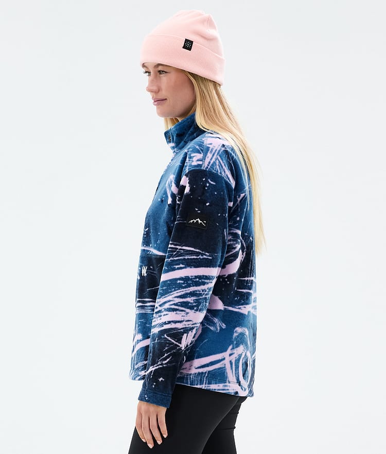 Dope Comfy W Fleecepullover Damen Carvings Pink, Bild 5 von 6