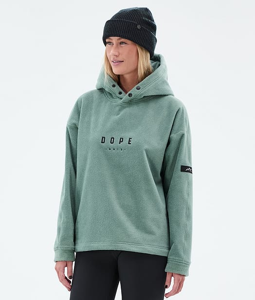 Dope Sublime W Fleece Hoodie Damen Faded Green