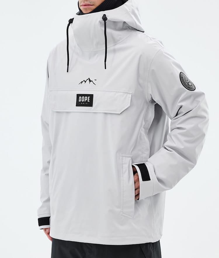 Dope Blizzard Snowboardjacke Herren Light Grey, Bild 7 von 8