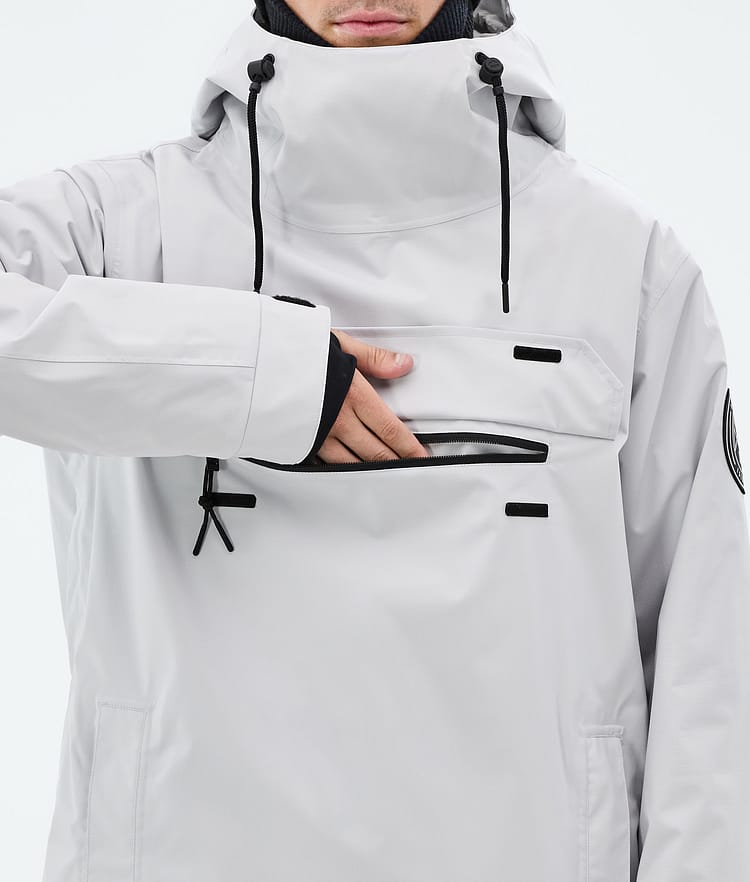 Dope Blizzard Snowboardjacke Herren Light Grey, Bild 8 von 8