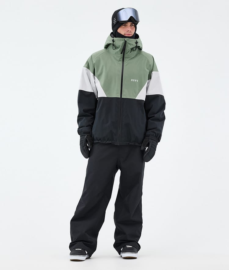 Dope Spartan Snowboardjacke Herren Sport Moss Green/Light Grey/Black, Bild 2 von 8