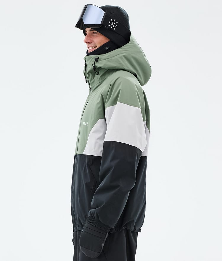 Dope Spartan Snowboardjacke Herren Sport Moss Green/Light Grey/Black, Bild 5 von 8
