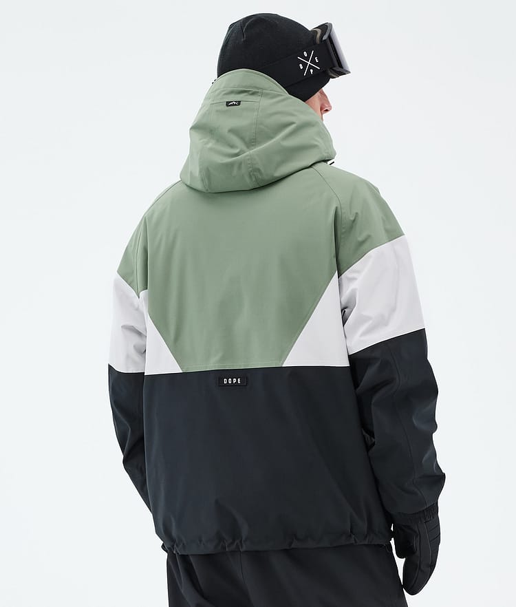 Dope Spartan Snowboardjacke Herren Sport Moss Green/Light Grey/Black, Bild 6 von 8