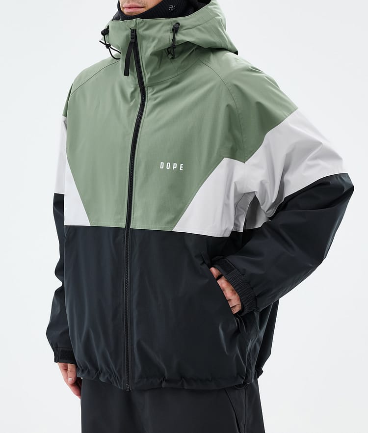 Dope Spartan Snowboardjacke Herren Sport Moss Green/Light Grey/Black, Bild 7 von 8