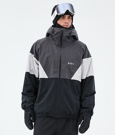 Dope Spartan Snowboardjacke Herren Sport Phantom/Light Grey/Black