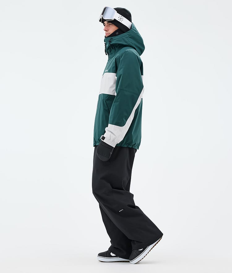 Dope Spartan Snowboardjacke Herren Stripe Bottle Green/Light Grey, Bild 3 von 8