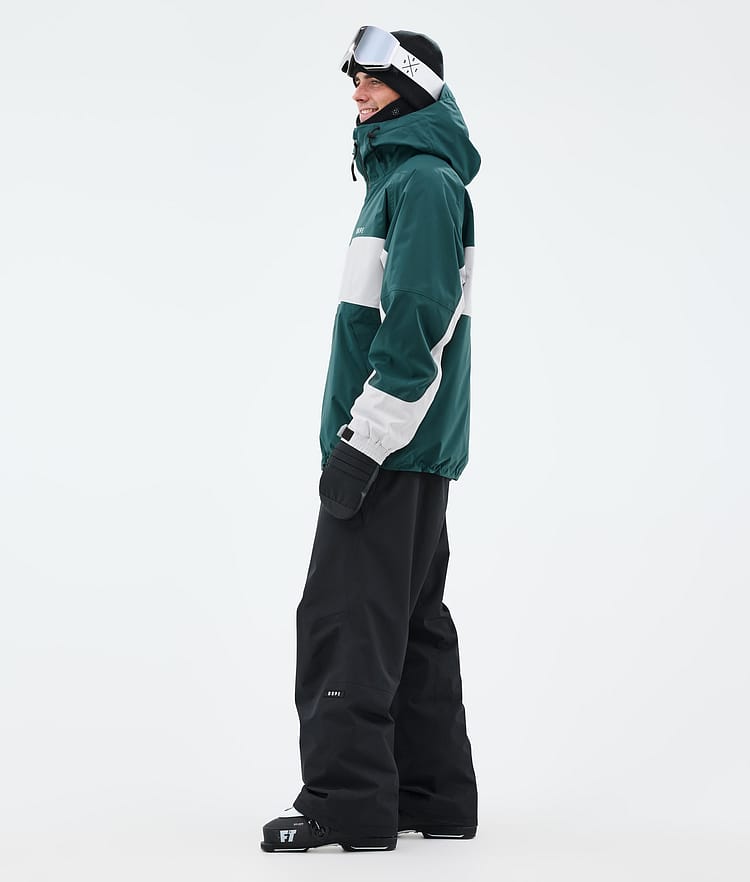 Dope Spartan Skijacke Herren Stripe Bottle Green/Light Grey, Bild 3 von 8