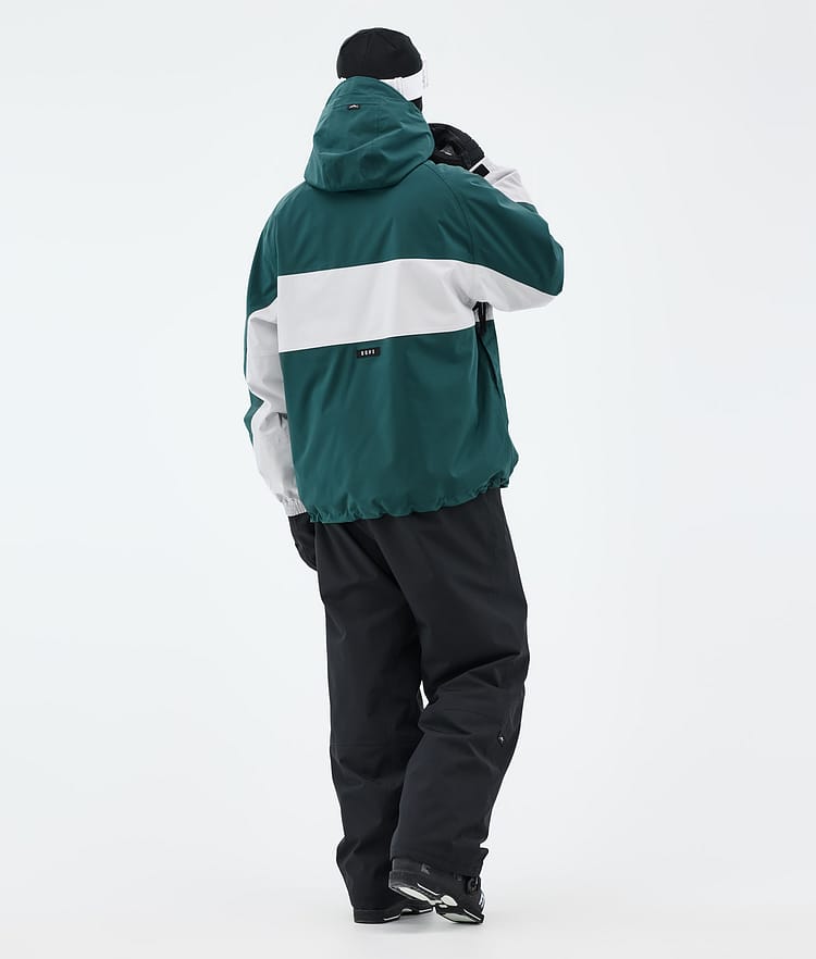 Dope Spartan Skijacke Herren Stripe Bottle Green/Light Grey, Bild 4 von 8