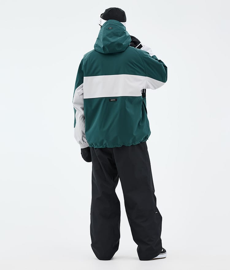 Dope Spartan Snowboardjacke Herren Stripe Bottle Green/Light Grey, Bild 4 von 8