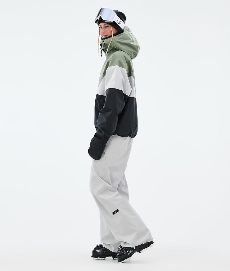 Dope Spartan W Skijacke Damen Sport Moss Green/Light Grey/Black, Bild 3 von 8