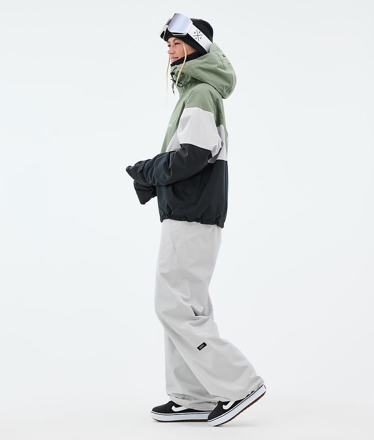 Dope Spartan W Snowboardjacke Damen Sport Moss Green/Light Grey/Black, Bild 3 von 8