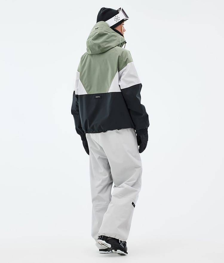 Dope Spartan W Skijacke Damen Sport Moss Green/Light Grey/Black, Bild 4 von 8