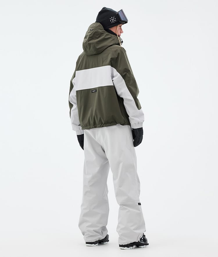 Dope Spartan W Skijacke Damen Stripe Olive Green/Light Grey, Bild 5 von 9