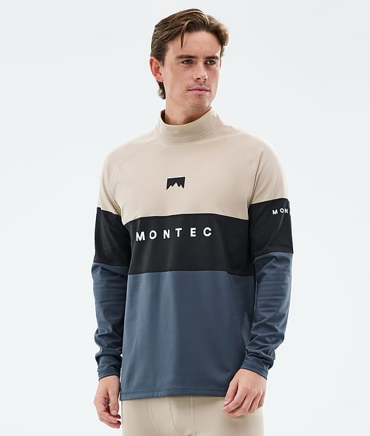Montec Alpha Funktionsshirt Herren Sand/Black/Metal Blue