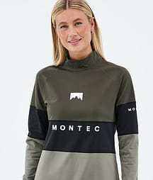 Montec Alpha W Funktionsshirt Damen Olive Green/Black/Greenish