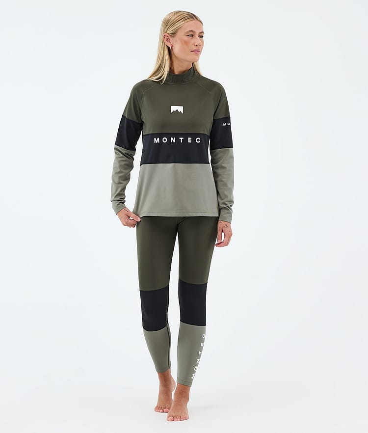 Montec Alpha W Funktionsshirt Damen Olive Green/Black/Greenish, Bild 3 von 5