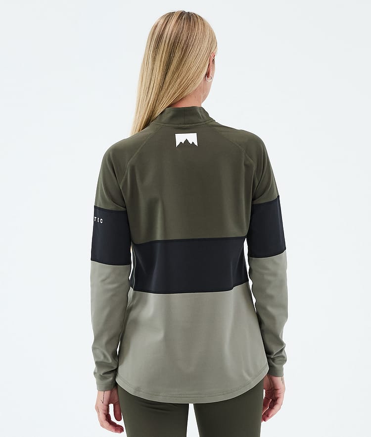 Montec Alpha W Funktionsshirt Damen Olive Green/Black/Greenish, Bild 5 von 5
