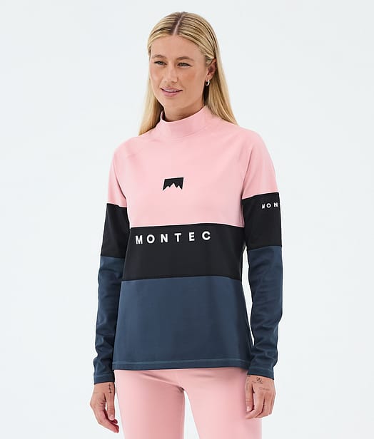 Montec Alpha W Funktionsshirt Damen Soft Pink/Black/Metal Blue