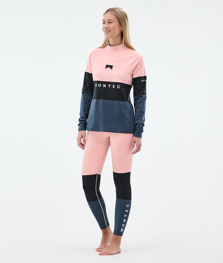 Montec Alpha W Funktionsshirt Damen Soft Pink/Black/Metal Blue, Bild 3 von 5