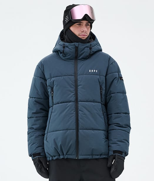 Dope Puffer Full Zip Snowboardjacke Herren Metal Blue