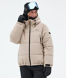 Dope Puffer W 25 Full Zip Skijacke Damen Sand